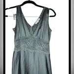 Morrisday The Label Dusty Green Satin Lace V Photo 3