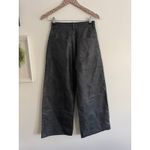 Free People  Misha Vegan Leather Black Barrel Pants Size 26 Photo 6