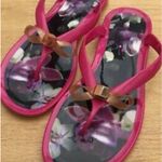 Ted Baker  Fuchsia Pink ‘Taito’ Bow Jelly Flip Flop Sandals Photo 3