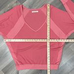 Free People  Santa‎ Clara Thermal Oversized Shirt Coral Pink Orange Medium Photo 12