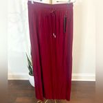 Conceited cherry red burgundy maxi skirt accordion tomato girl clean girl skirt Size undefined Photo 1