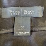 White House | Black Market  WHBM Black Layered Satin Pencil Skirt Size 00 Photo 4