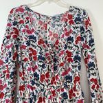 American Eagle American Eagles Women's Floral Tie Front Bell Sleeve Romper With Pockets Size S Photo 1