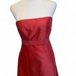 Jenny Yoo  Collection Red Coral Strapless Cocktail Dress Sz 6 Photo 3