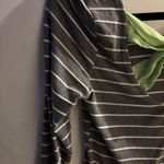 Rue 21 Gray and White Long Sleeved Top with Green Bow on Back Photo 4