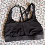 Lululemon Herringbone Sports Athletic Bra in Grey Black 2 Photo 3