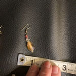 Handmade  Pink Dangle Earrings Gold Tone Lightweight & Feminine Photo 4