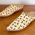 Babos • Vision Quest slip on slides mules babouches crescent moon calf hair Tan Size 10 Photo 0