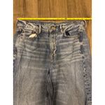 American Eagle Super Baggy Wide Leg Distressed Frayed Hem Jeans Women Size 10 Blue Photo 4