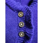 Ralph Lauren Lauren  Women's Medium Purple V-Neck Pullover Long Sleeve Sweater Photo 4