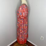 Johnny Was Johnny‎ Was Red Floral Jasmine Dress Medium M Photo 2