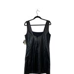 #206 AND NOW THIS Vegan Black Leather Mini Dress Black Size L Photo 1