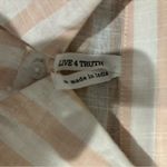 Live 4 Truth  Cotton Blend Striped Orange & White Blouse New With Tags Photo 7