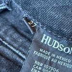 ZARA Hudson Women Jeans Embroidered Floral Black Distressed Size 27 Photo 4