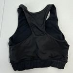 P'Tula Size S Sports Bra Black Racerback High Neck Women's Stretch Back Logo Photo 6