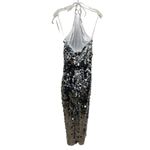 NWT Ilkyaz Ozel “The New Arrivals” Blanca Silver Sequin Halter Gown | Size S/38 Photo 9