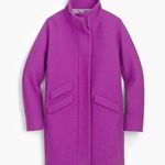 J.Crew  Cocoon Wool Blend Coat Italian Stadium Cloth Nello Gori Bright Plum 2 Photo 3