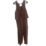 Mila Mae Natural Popover Mocha Brown Jumpsuit, Sz XL Photo 1