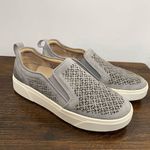 Vionic  Kimmie Perf Slip On Supportive Sneaker Round To Suede Leather Gray 7M Photo 3