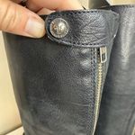 Frye  Melissa Button Back Zip Blacker Leather Equestrian Riding Boots Size 10 Photo 8