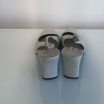 Etienne Aigner  Dreamer Bone Off White Leather Heels Size 9.5 Photo 3