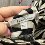 Love Tree Zebra Print Cowl Neck Mini Dress Black Size Large Photo 2