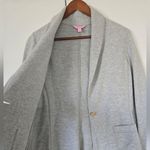 Lilly Pulitzer Mindy Shawl Collard Cardigan Heathered Grey Size M Photo 5