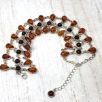 Sterling Silver Baltic Amber,  lace bracelet, 22.2g Photo 1