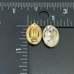 Givenchy Vintage New York Goldtone Oval Clear Crystal Rhinestone Clip Earrings Photo 11