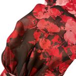 Donna Ricco Women's Floral Pleated Long Sleeve Fit & Flare Midi Dress Size 10 Photo 7