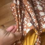 Aerie Floral Open Tie Full Coverage One Piece Swimsuit Strap /Strapless Brown XL Photo 9