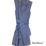 EXPRESS ✨ Striped Cotton Ruffle Wrap Shirt Dress✨ Photo 2