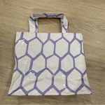 Clinique Chic White and Purple Tote Bag Photo 1