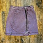 Free People Black Zip Up Denim Pencil Mini Skirt Photo 3