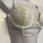 Victoria's Secret  Balconette Corset White Lace Bustier Longline Bra Size 34C NEW Photo 1