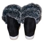 Jessica Carlyle suede fur trim sneaker booties Photo 4