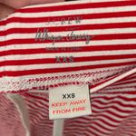 J.Crew  Whisper Jersey Red and White Striped Pajama Pants Size XXS Photo 1