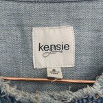Kensie  FRAYED NECK JEAN JACKET Photo 6