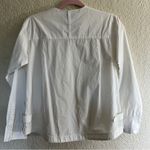 Derek Lam Derek‎ Lam 10 Crosby 2 White Vneck Front Pocket Cotton Pullover Shirt Photo 3