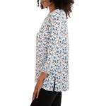 Mario Serrani  Floral Print V-Neck Tunic Blouse Size Large Photo 1