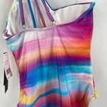 La Blanca Sunset Shores Swimsuit SZ 8 One Shoulder Ombre NWT Rainbow Multicolor Photo 11