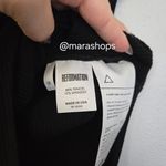 Reformation  Black Ribbed Scoop Neck Tank Bodysuit Photo 6