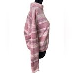 Pink Rose NEW Cozie by  Lilac Mauve Southwestern Snowflake Winter Cropped Sweater Photo 2