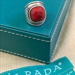Silpada  Coral Samba Ring Sterling Silver Size 5,5 Photo 2