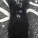 Lulus Lulu’s Ace of Spades Black Sequin Bodycon Dress S Polyester Stretchy Photo 0