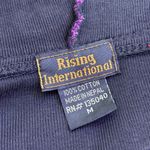 Rising International Rainbow Hoodie Womens M Floral Hippie BOHO Distressed Pride Black Size M Photo 6