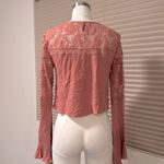 Forever 21 NWOT lace inset long sleeve crop top Photo 4