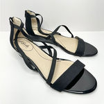 Life Stride  Sandals Size 11 Black Yolanda Strappy Open Toe Cushioned Wedges Photo 0
