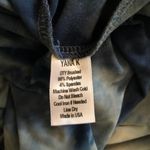 Yana K Charlotte Top Shirt LT Blue Navy DTY Brush Tie Photo 8