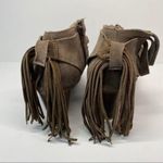 Jeffrey Campbell Taupe Suede Tassel Strappy Boots Size 8 Photo 2